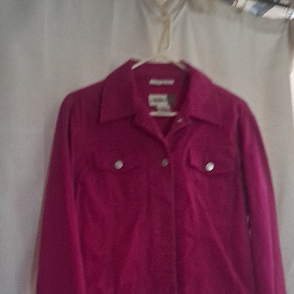 Evan Picone Pink Jean Jacket Corduroy Casual